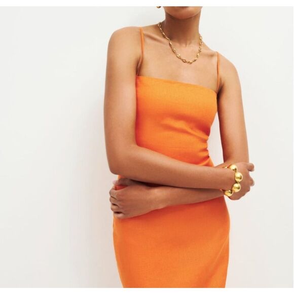 Reformation Orange Maxi Dress - Picture 10 of 11